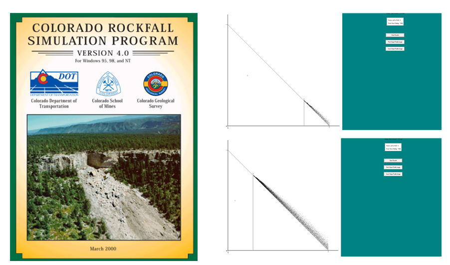 [그림 2] MI-66 Colorado Rockfall Simulation Program